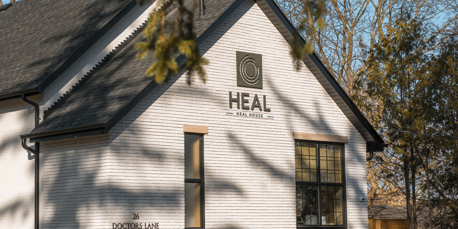 Restorative wellness tools prepared in the Heal House treatment space